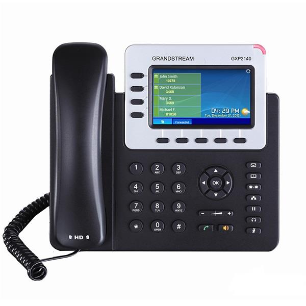 تلفن تحت شبکه باسیم گرنداستریم مدل GXP2140 Grandstream GXP2140 4-Line Enterprise Corded IP Phone